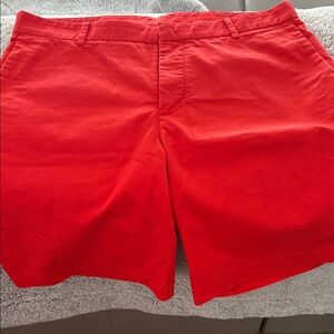 Nike Men's Vibrant Red Flat Front Golf Shorts